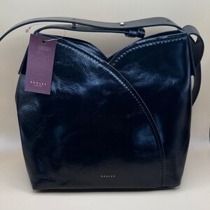 RADLEY LONDON Black Leather Shoulder Bag